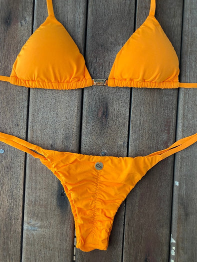 Bikini Tie Sides Orange Power