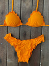 Bikini Wide Sides Ripple Orange Power