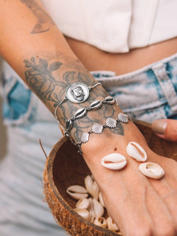 Silver 925 Bracelet - Cowries