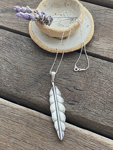 Silver 925 Necklace - Leafy