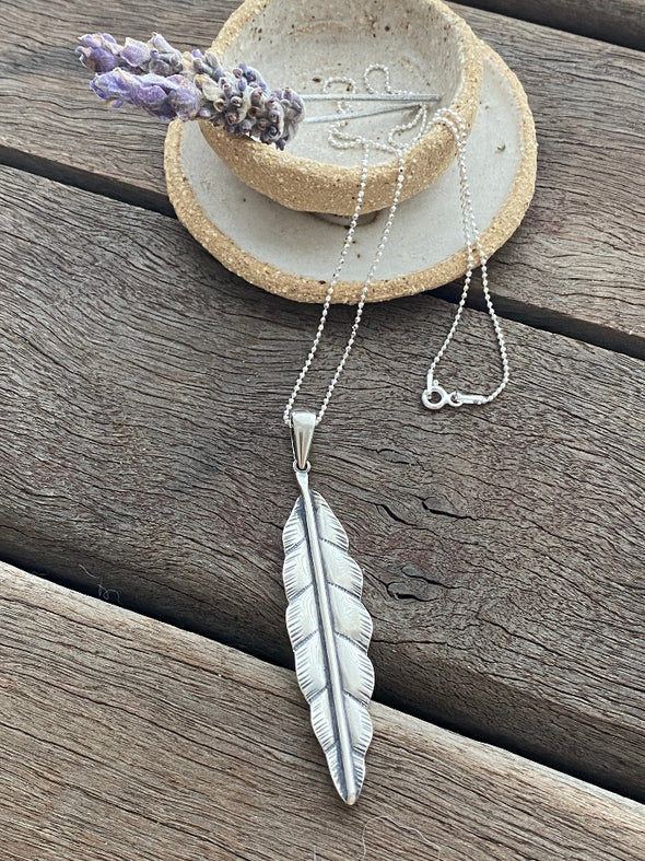 Silver 925 Necklace - Leafy