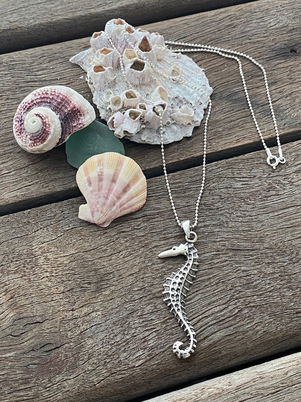 Silver 925 Necklace - Seahorse