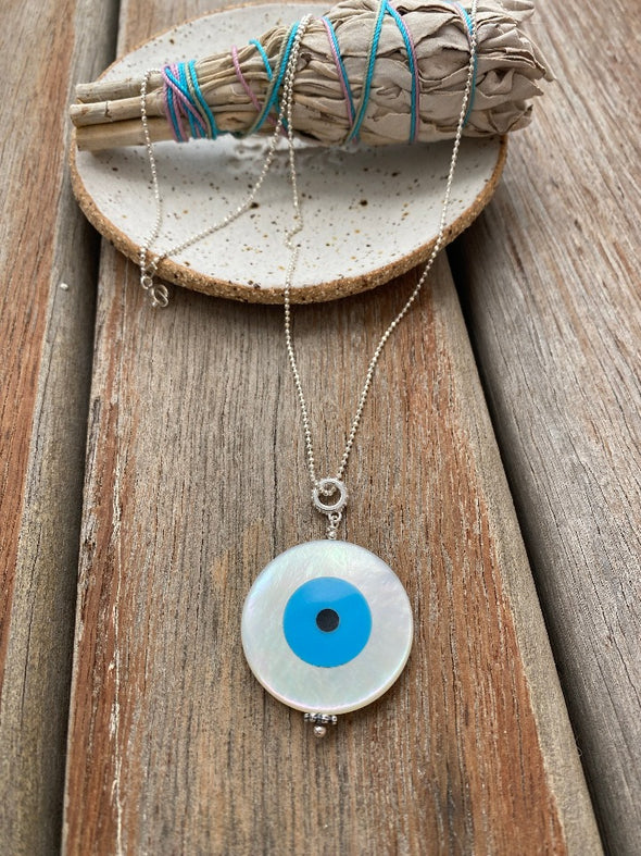 Silver 925 Necklace - The Turkish Eye