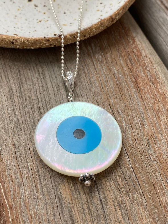Silver 925 Necklace - The Turkish Eye