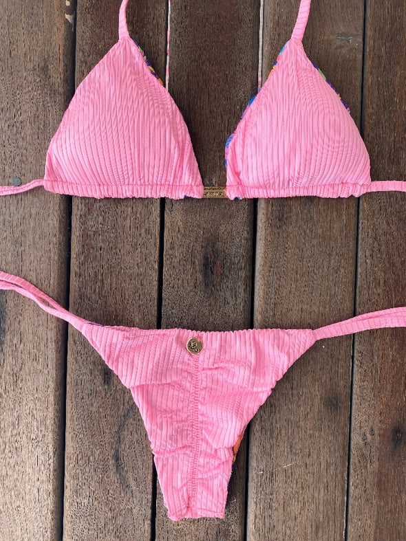 Bikini Tie Sides Lilac Bliss (fully reversible)