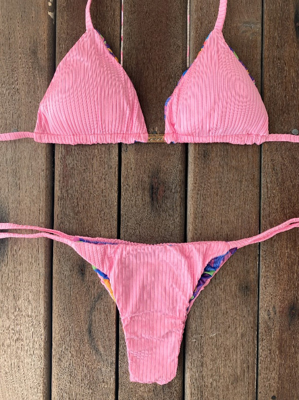 Bikini Tie Sides Lilac Bliss (fully reversible)