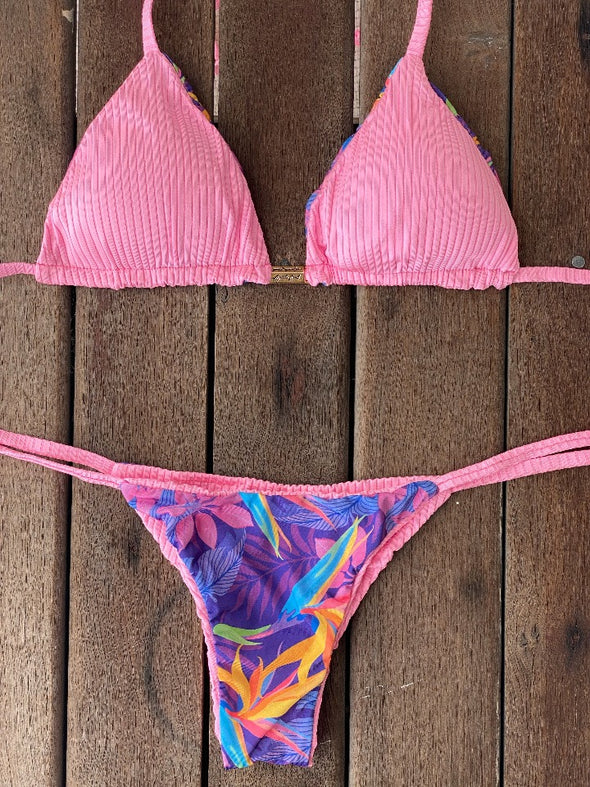 Bikini Tie Sides Lilac Bliss (fully reversible)