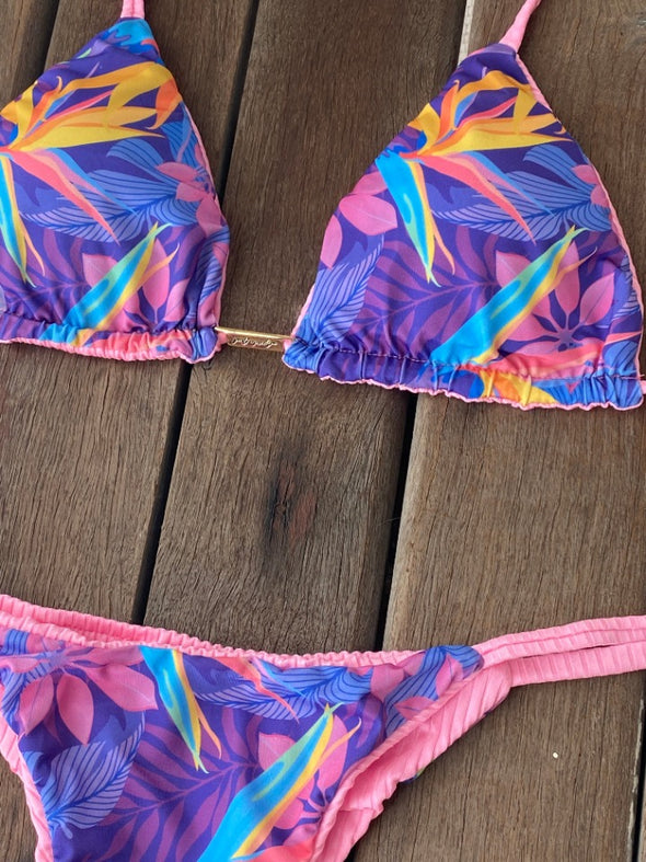 Bikini Tie Sides Lilac Bliss (fully reversible)