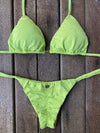 Bikini Tie Sides Dots Lime Fresh (textured)Bikini Tie Sides Dots Lime Fresh (textured)