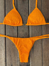Bikini Tie Sides Curcumin (textured)