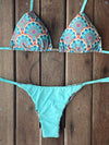 Bikini Tie Sides Mandala Flower