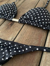Bikini Tie Sides Polka Dot (black)