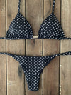 Bikini Tie Sides Polka Dot (black)