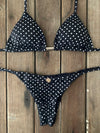 Bikini Tie Sides Polka Dot (black)