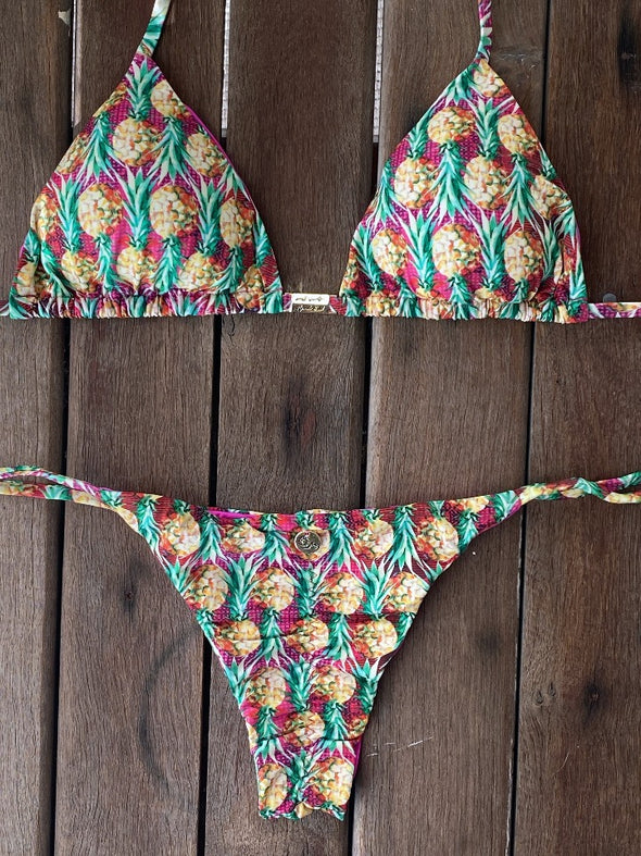 Bikini Tie Sides Pineapple Bliss