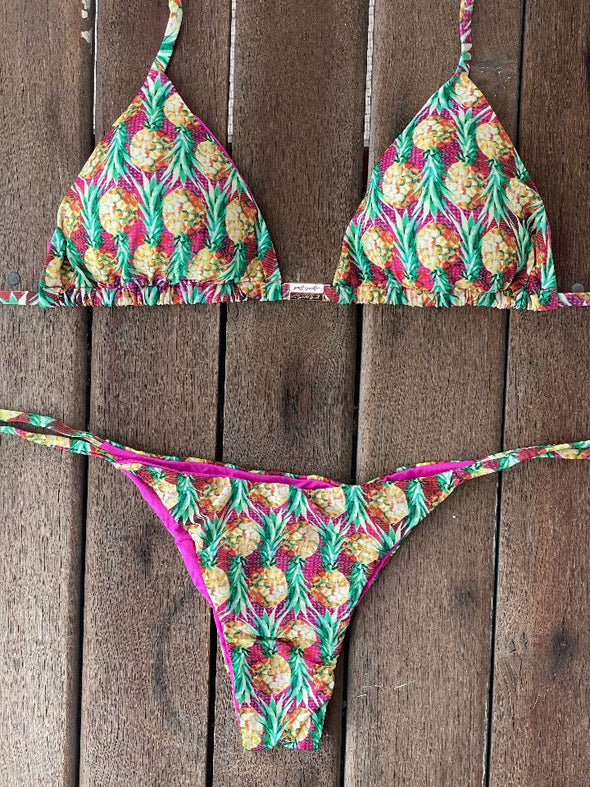 Bikini Tie Sides Pineapple Bliss