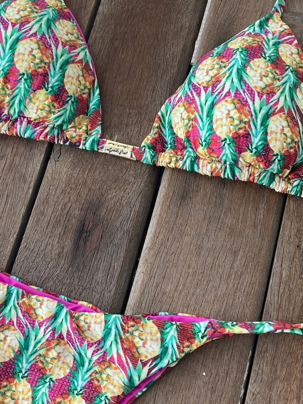 Bikini Tie Sides Pineapple Bliss