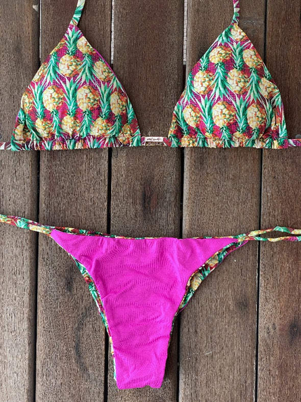 Bikini Tie Sides Pineapple Bliss