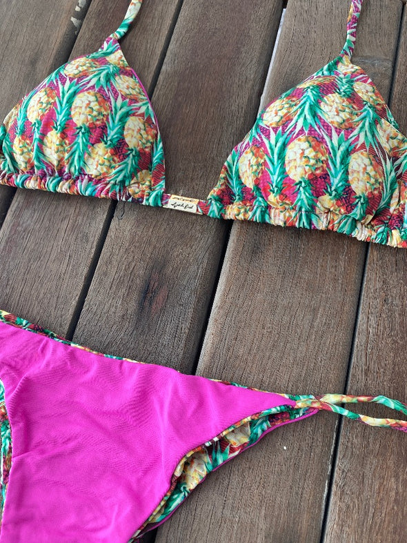 Bikini Tie Sides Pineapple Bliss