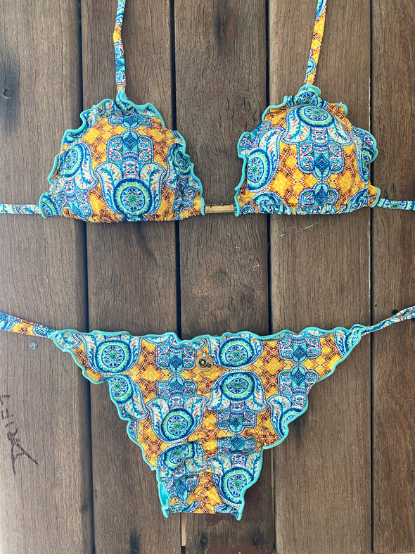 Bikini Tie Sides Ripple Hamsa