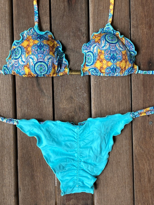 Bikini Tie Sides Ripple Hamsa