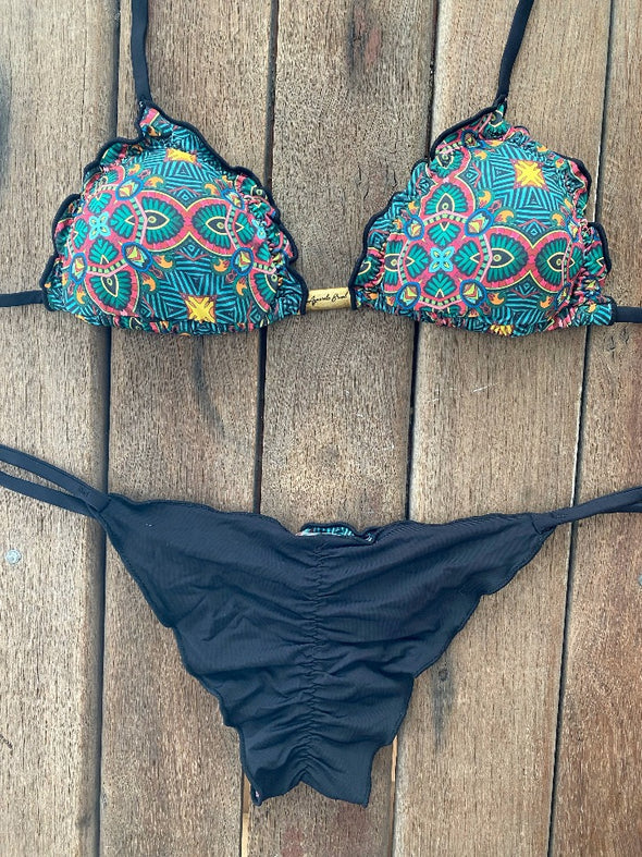 Bikini Tie Sides Ripple Kaleidoscope