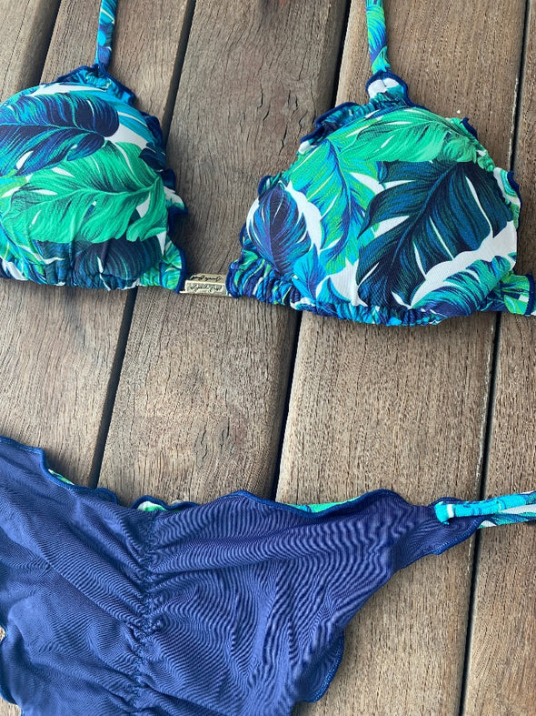 Bikini Tie Sides Ripple Leafy Life