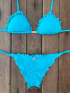 Bikini Tie Sides Ripple Turquoise Bay