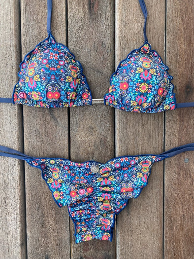 Bikini Tie Sides Ripple Wild Spring