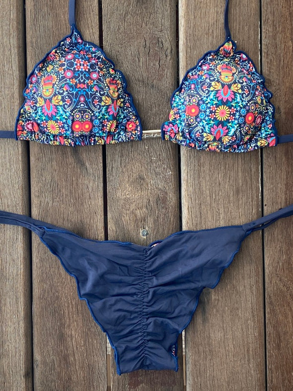 Bikini Tie Sides Ripple Wild Spring