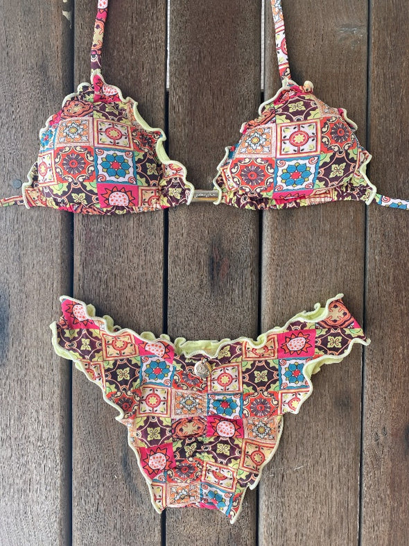 Bikini Wide Sides Ripple Moroccan (reversible bottom)