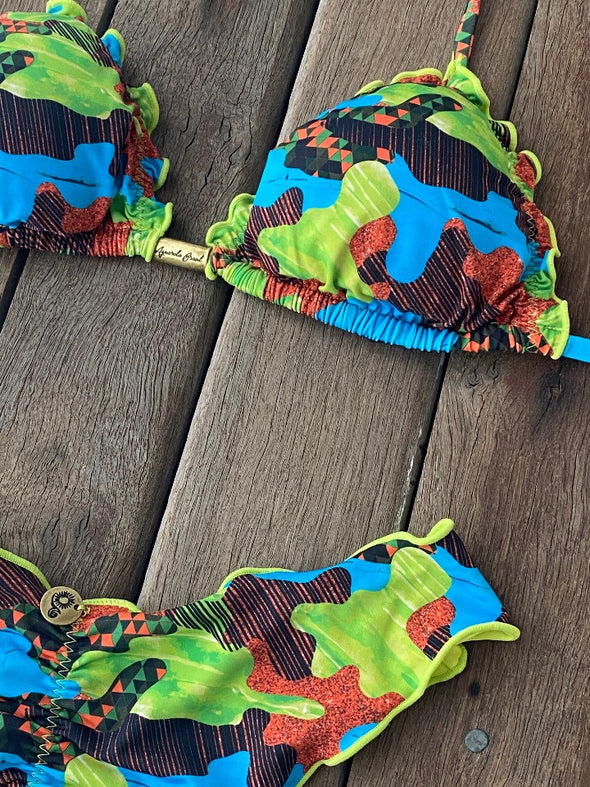 Bikini Wide Sides Ripple Camo