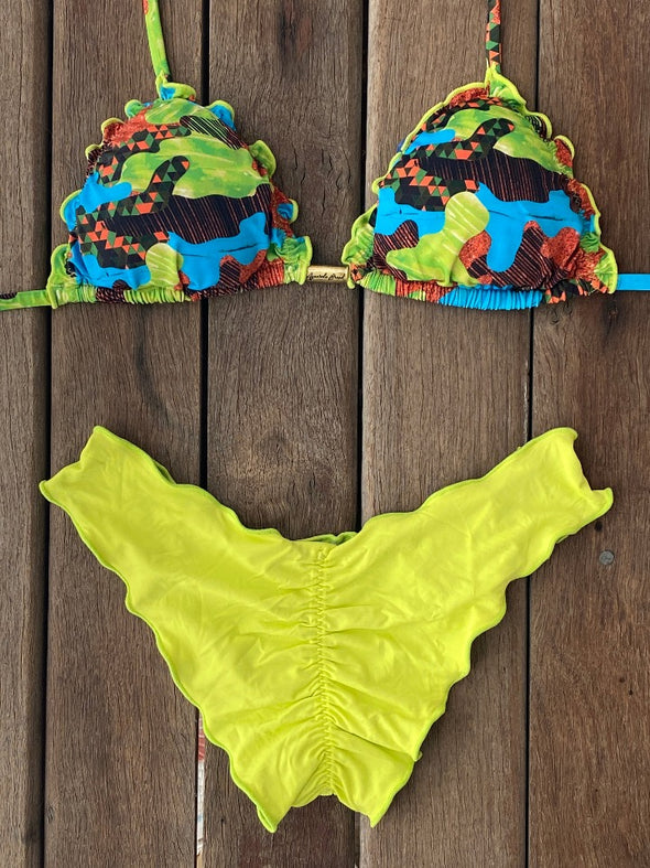 Bikini Wide Sides Ripple Camo