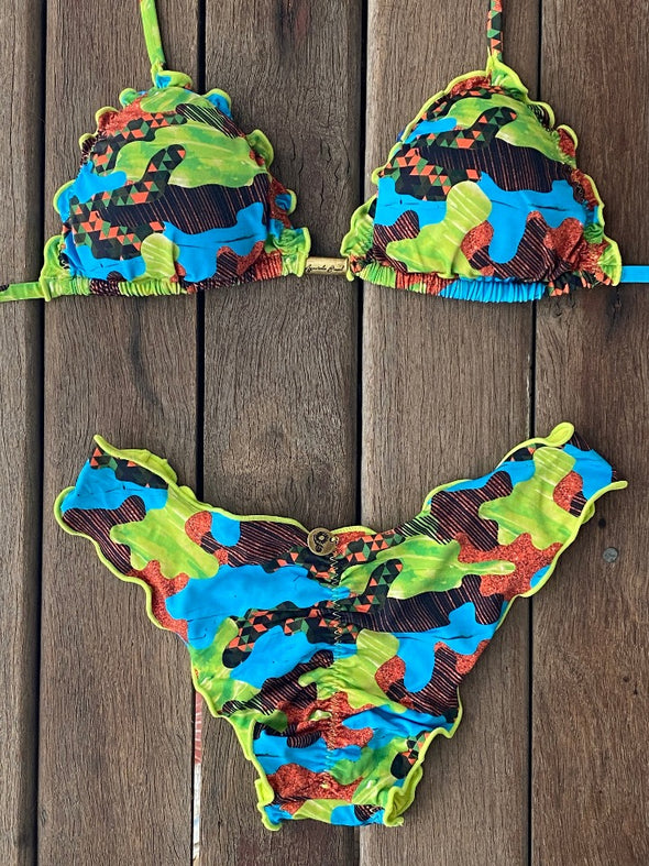 Bikini Wide Sides Ripple Camo