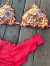 Bikini Wide Sides Ripple Sunshine (fully reversible)