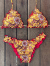 Bikini Wide Sides Ripple Sunshine (fully reversible)