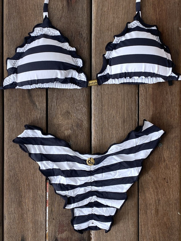 Bikini Wide Sides Ripple Stripe Me (reversible bottom)