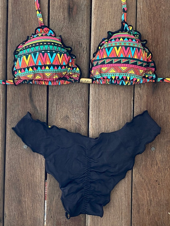 Bikini Wide Sides Ripple Tribal