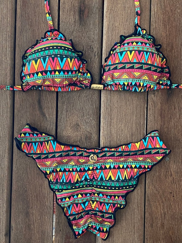 Bikini Wide Sides Ripple Tribal