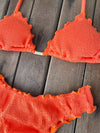 Bikini Wide Sides Ripple Orange Bliss