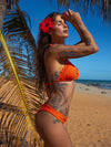 Bikini Wide Sides Ripple Orange Bliss