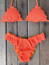 Bikini Wide Sides Ripple Orange Bliss