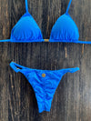 Bikini Adjustable Thin Sides Blue Skies (textured)