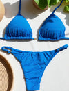 Bikini Adjustable Thin Sides Blue Skies (textured)