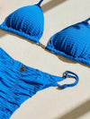 Bikini Adjustable Thin Sides Blue Skies (textured)