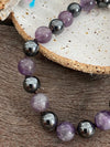 Gemstone Bracelet - Amethyst Magnetite