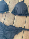 Bikini Tie Sides Ripple Nude Noir (fully reversible)