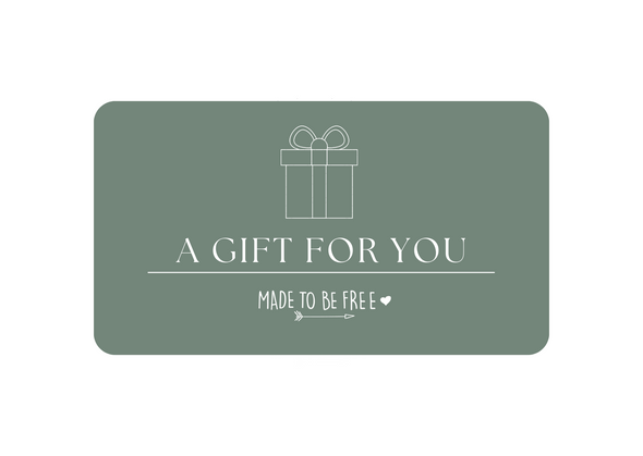 Made to be Free - gift card