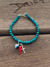 Silver 925 Bracelet - Chrysoprase Talisman 1