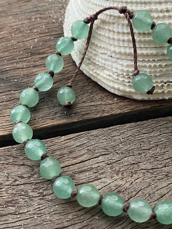 Silver 925 Bracelet - Aventurine Gemstone